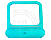 iBook G3 Clamshell Trackpad Button, Blueberry
